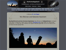 Tablet Screenshot of andromedagalaxie.de